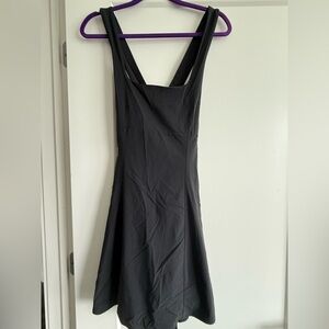 Outdoor Voices Black Sleeveless V-Neck Mini Dress